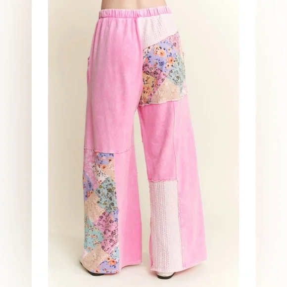 Pink Patchwork Pants - Picture 2 of 5